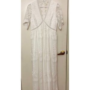 Pink Blush maternity dress.